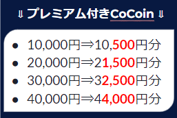 CoCoinのプレミアム表
